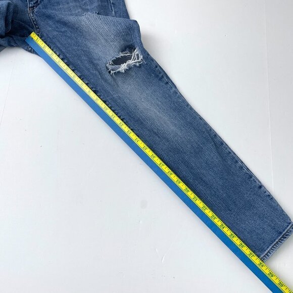 GAP 1969 Women's Jeans Authentic True Skinny Distressed Medium Wash size 30S - Picture 4 of 9